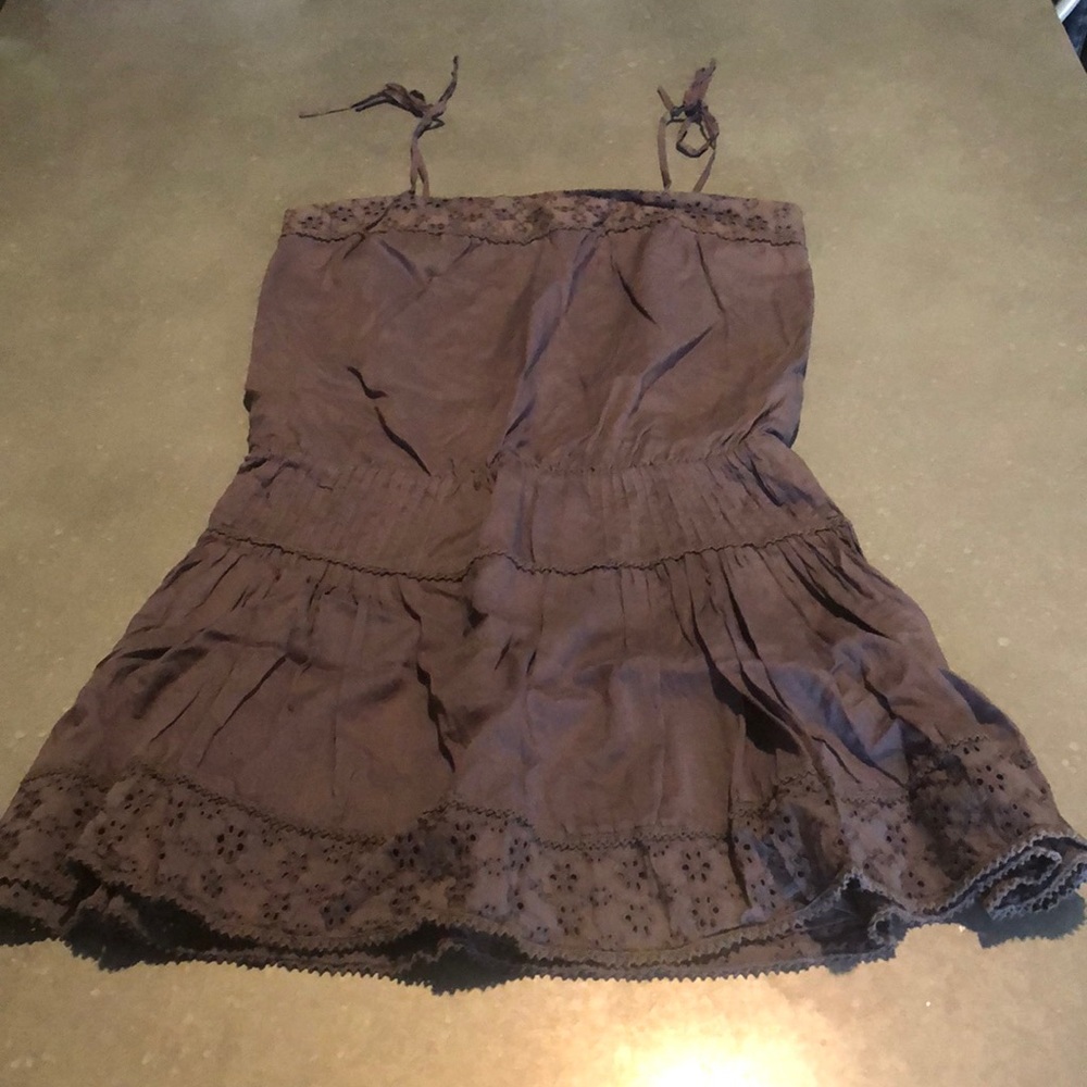 Tara Jarmon Brown-Gray Tank Dress